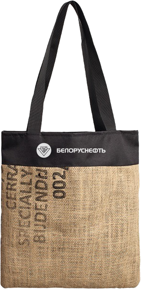 Сумка-шоппер с джутом